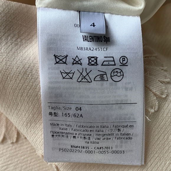 Valentino White Floral Silk Wool Mini Skirt - Picture 7 of 16